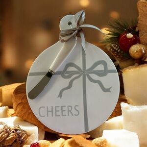 Holiday Cheese Board with Spreader